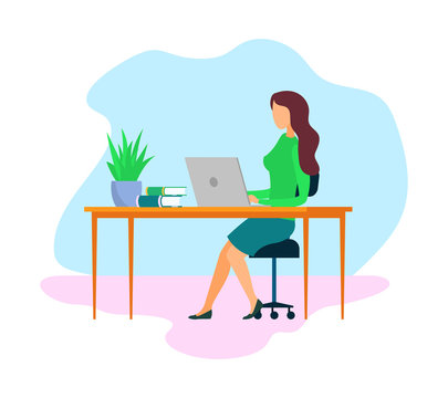 recommend clip art: Female Boss, Employer Cartoon Vector Character