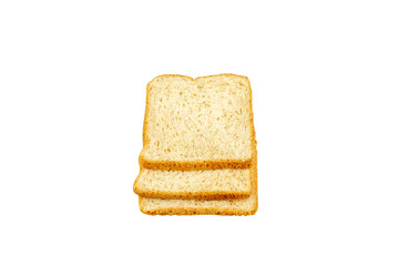 sliced bread isolated on white backgroun