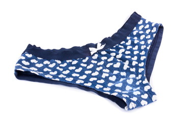 Female panties isolated on white