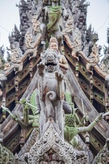 Sculptures in wood , Thailand