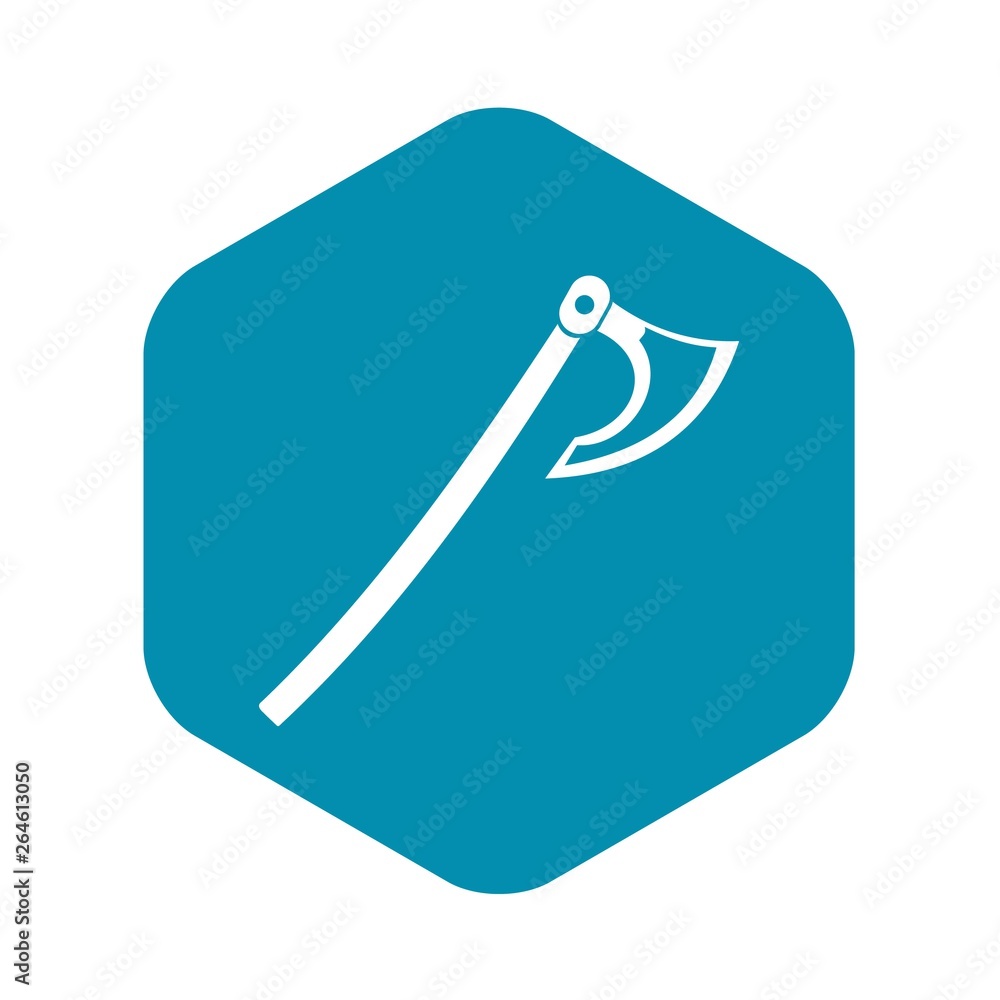 Poster axe icon. simple illustration of axe vector icon for web
