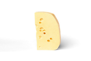 Cheese isolated on white background. 