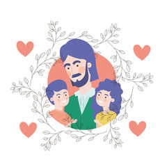 father with children avatar character