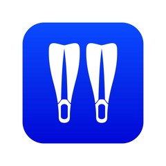 Flippers icon digital blue for any design isolated on white vector illustration