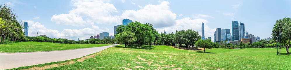 Fototapeta na wymiar Shenzhen Lianhuashan Park Panorama
