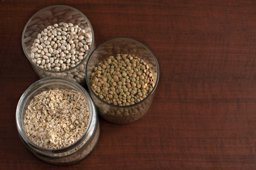 legumbres, lentejas, avena