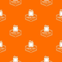 Painting tool pattern vector orange for any web design best