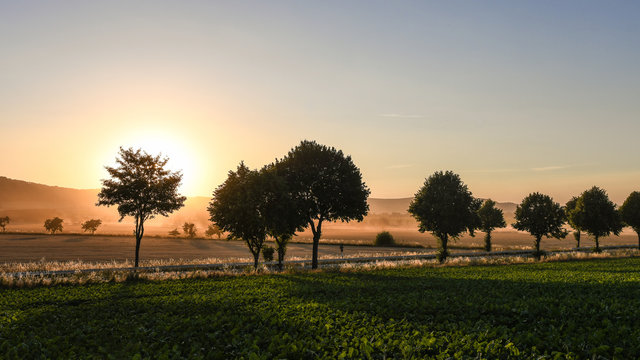 Sonnenuntergang in Alfeld