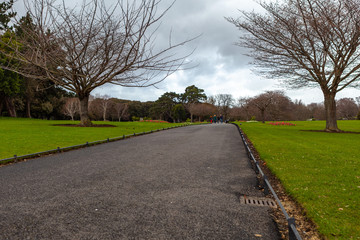 Dublin, Ireland – March 2019. Famous Phoenix Park in Dublin, Ireland