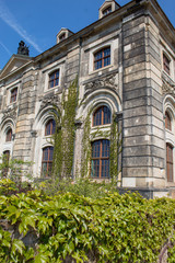 Streets of the capital of Saxony Dresden on Easter holidays, architecture and historical monuments