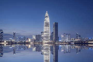 Shenzhen city night scene	
