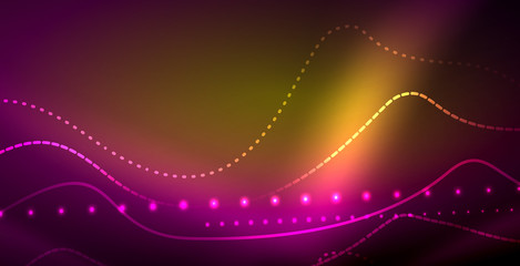Neon lines shiny glowing background