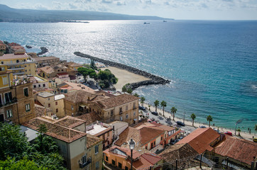 Pizzo Kalabrien Blick auf das tyrrhenische Meer