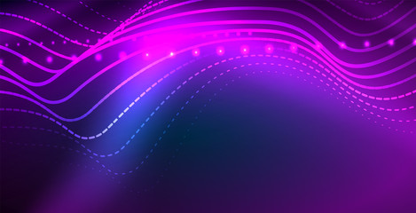 Neon wave background