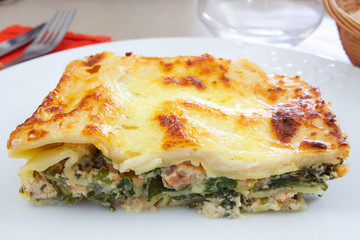 lasagnes saumon et épinards
