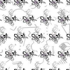 illustration of a beautiful floral bouquet.  watercolor floral pattern