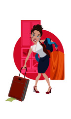 Stressed out business woman