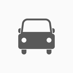 car icon, automobile vector