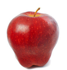 red apple isolated on white background