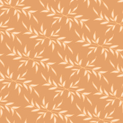 Leaves texture pattern.Watercolor floral background.