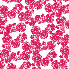 Fototapeta na wymiar Fashionable pattern in small flowers. Floral background for textiles