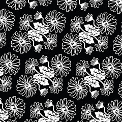 Fashionable pattern in small flowers. Floral background for textiles