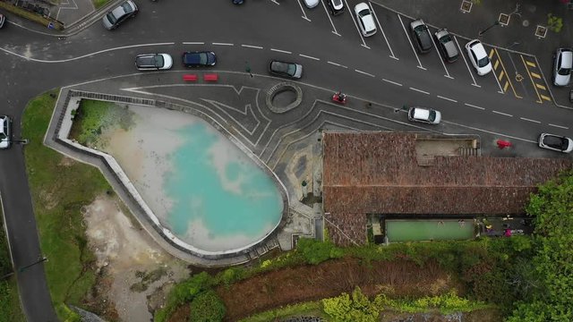 Azoren - Sao MIguel aus der Luft: Furnas, Povoacao, Furnas See und Landschaften