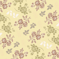 Fashionable pattern in small flowers. Floral background for textiles.