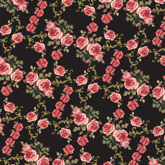 Fashionable pattern in small flowers. Floral background for textiles.