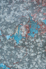 Lackreste auf Zinkblech