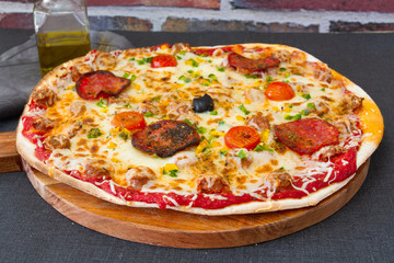 pizza aux chorizos 