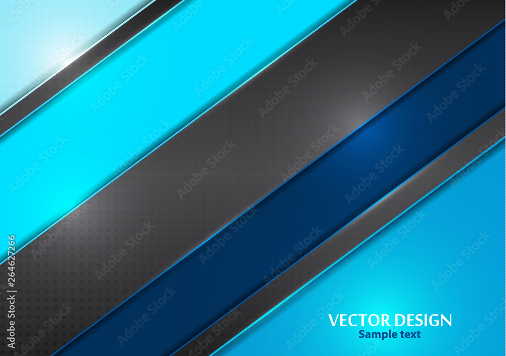 Poster bright modern abstract background with geometric elements. colored diagonal stripes.