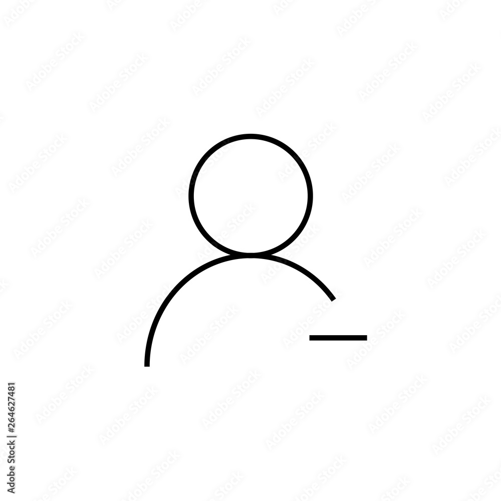 Poster remove user icon.