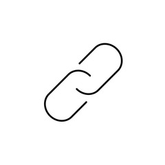 Link Icon in trendy flat style isolated on grey background. Chain symbol for your web site design, logo, app, UI. Vector illustration, EPS10.