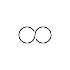 infinity icon. sign design
