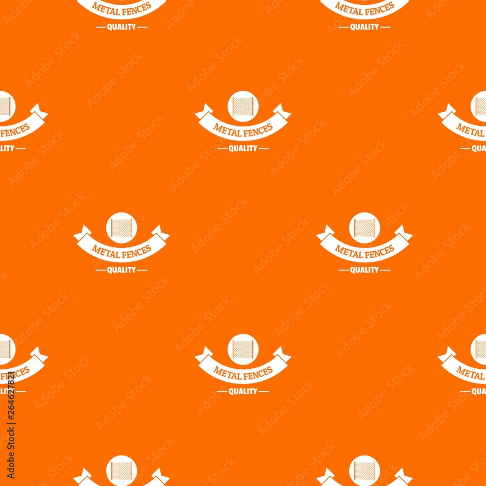 Poster fence security pattern vector orange for any web design best