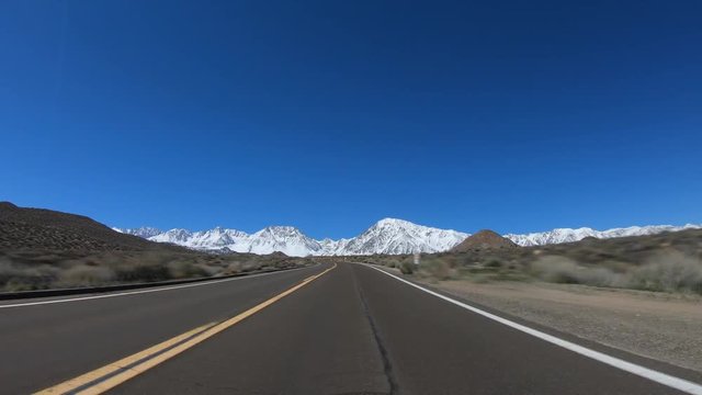 Hyperlapse Drive through Sierra Nevada - travel photography