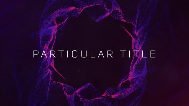 Circular Particle Title