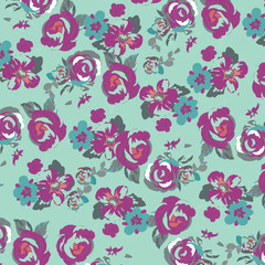 PrintFashionable pattern in small flowers. Floral background for textiles