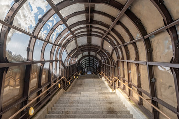 Long stair tunnel with no end