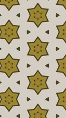 Ornate geometric pattern and abstract multicolored background