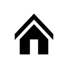Vector image of isolated home icons. Design a flat home icon that points to the home page