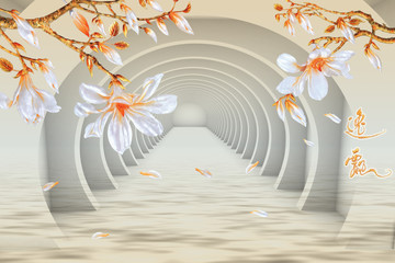 background with floral design 