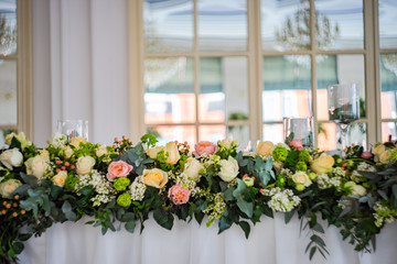 Fototapeta na wymiar Floral wedding composition