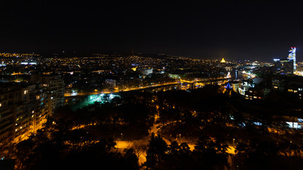 Tbilisi city at night