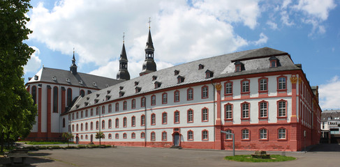 Eastern facade of the baroque monastery of Prüm, Germany
