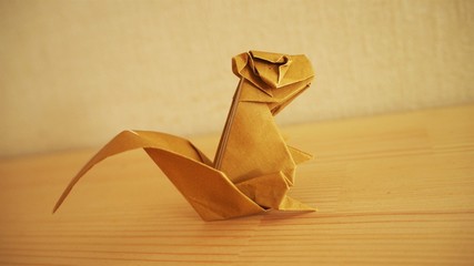 折り紙のリス