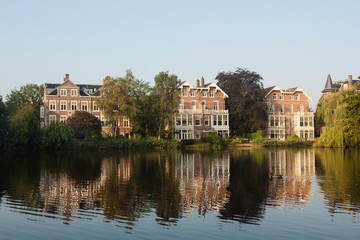 Fototapeta na wymiar City park Vondelpark in Amsterdam, Netherlands