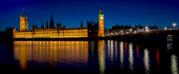 Fototapeta na wymiar UK, england, London, House of Parliament Big Ben panorama
