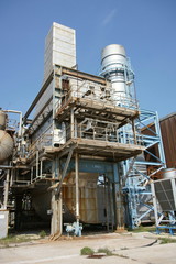 View of old gas turbine building